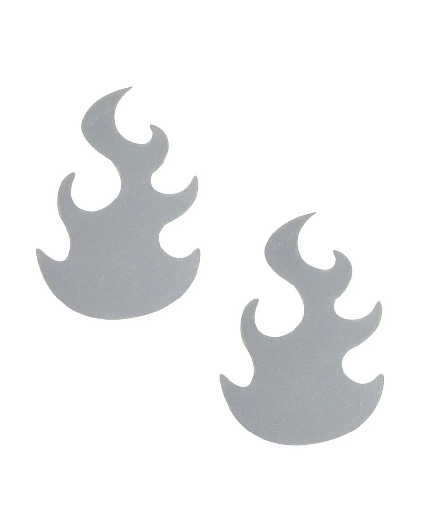 Neva Nude Reflective Edgy Flame Pasties 3 Neva Nude Reflective Edgy Flame Pasties