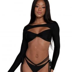 OhYes Tops Never On The Down Low Ultra Crop Top