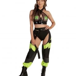 OhYes Nighttime Escapades Fishnet Top Clothing