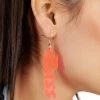 Nomad Kandi X IHeartRaves Bass Babe Neon Pink Flame Earrings 2 Nomad Kandi X IHeartRaves Bass Babe Neon Pink Flame Earrings