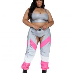 Hot & Delicious Black Bead Now U See Me Reflective Chaps Clothing