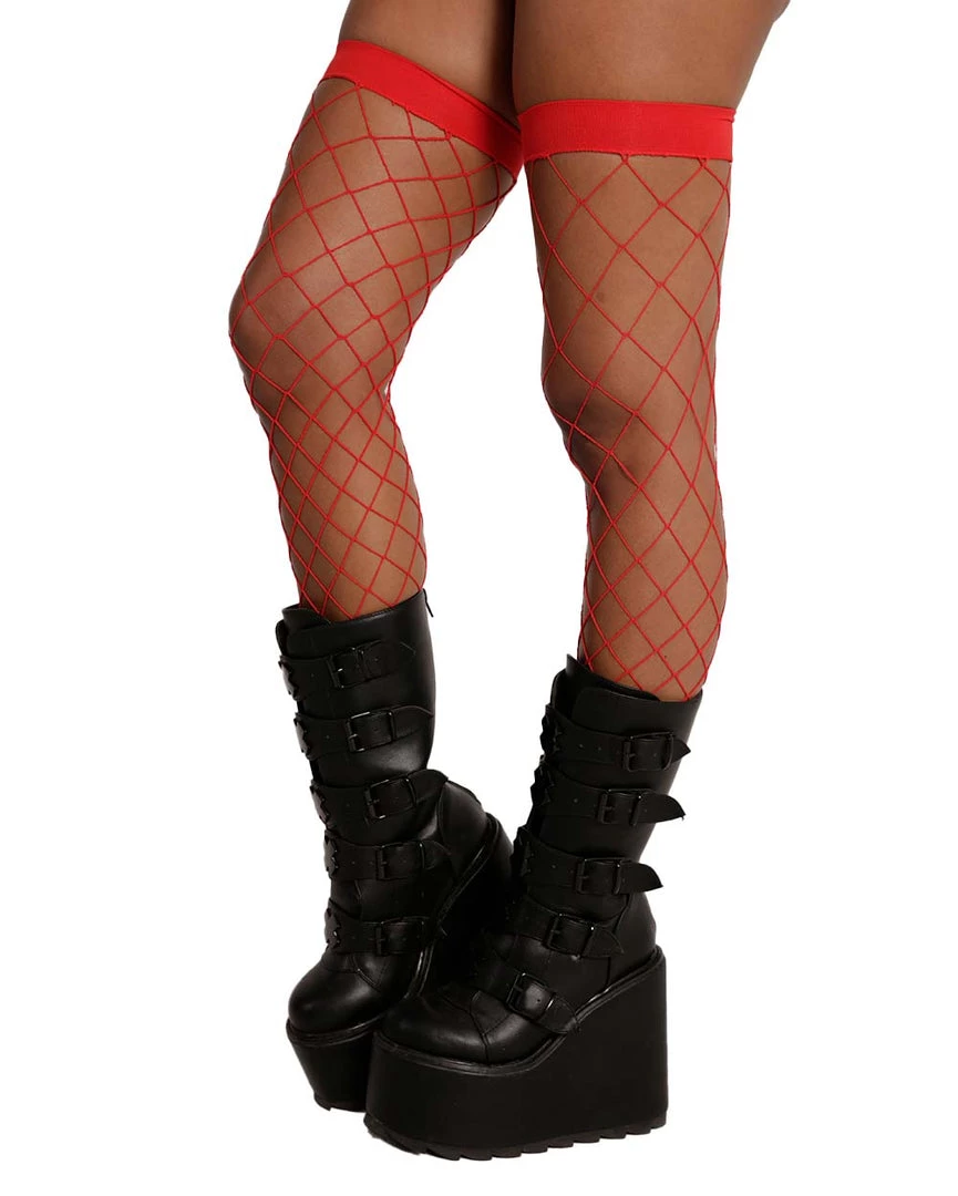 Leg Avenue Fence Net Thigh Highs 8 Leg Avenue Fence Net Thigh Highs