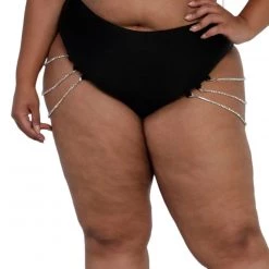 OhYes Starry Nights Rhinestone-Studded Chain Hi-Waist Bottoms