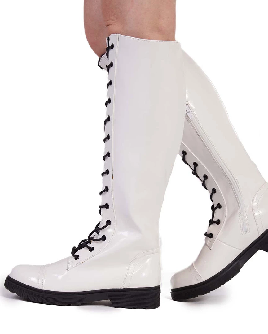 DDK Footwear Inc Shoes On My Way Thigh-High Lace Up Boots 3 DDK Footwear Inc Shoes On My Way Thigh-High Lace Up Boots