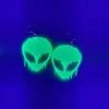 Accessories One Stop Rave Alien Melt Earrings