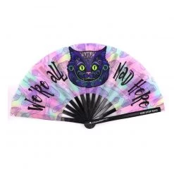 One Stop Rave UV Mad Catter Hand Fan Pashminas & Festival Accessories