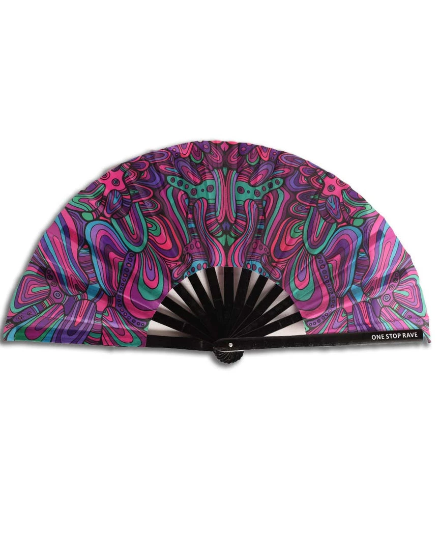 Accessories One Stop Rave UV Reactive Mind Bender Fan 4 Accessories One Stop Rave UV Reactive Mind Bender Fan