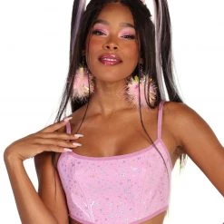 OhYes Oopsy Daisy Sparkly Corset Top