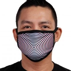 INTO THE AM Optical Illusion Face Mask Masks & Bandanas