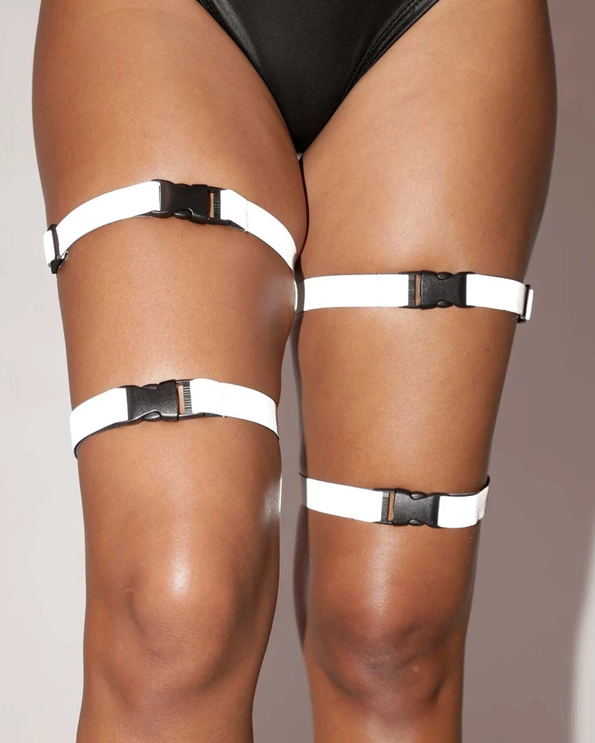 Andrew - Agent Accessories Out Of My Way Reflective Speed Clasp Leg Garter 3 Andrew - Agent Accessories Out Of My Way Reflective Speed Clasp Leg Garter