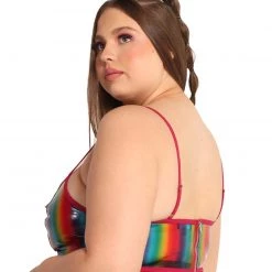 OhYes Over The Rainbow Vinyl Corset Top New Arrivals