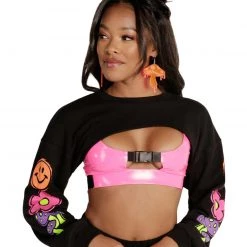 Rock & Rose PLUR Avenue Ultra Crop Top Clothing