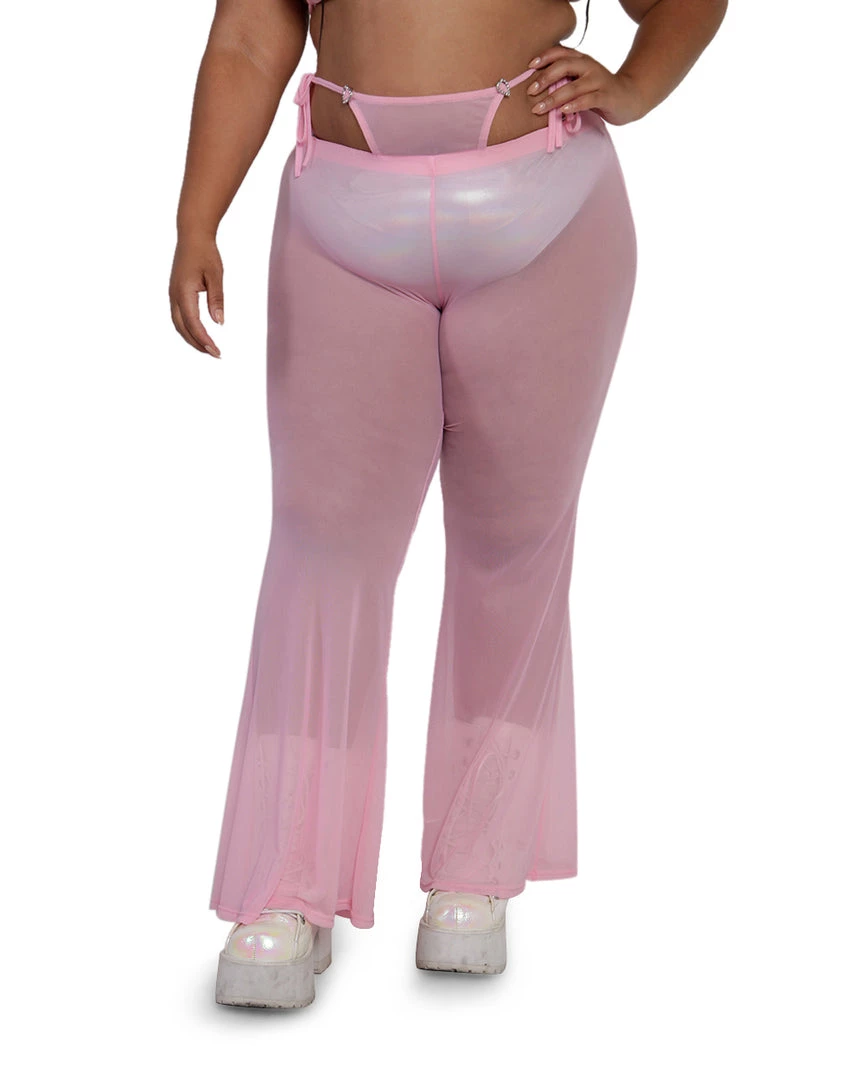 OhYes PLUR Cuteness Mesh Bell Bottoms 8 OhYes PLUR Cuteness Mesh Bell Bottoms