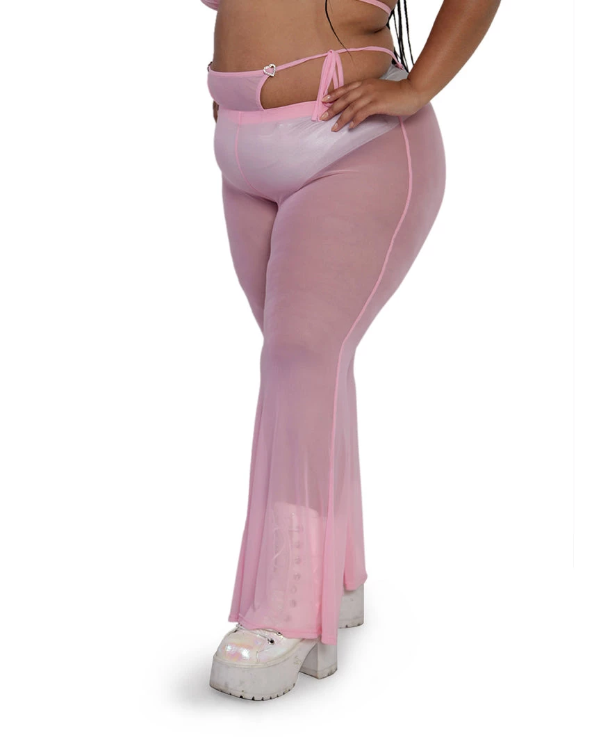 OhYes PLUR Cuteness Mesh Bell Bottoms 12 OhYes PLUR Cuteness Mesh Bell Bottoms