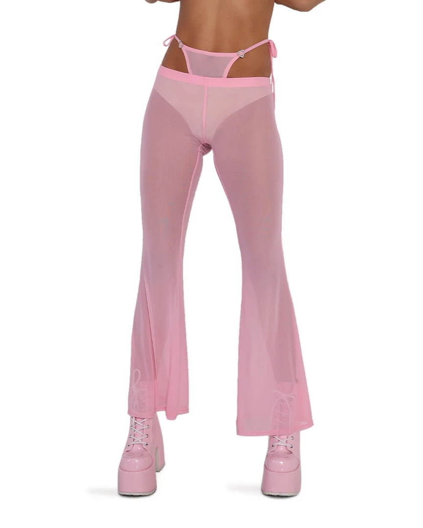 OhYes PLUR Cuteness Mesh Bell Bottoms 3 OhYes PLUR Cuteness Mesh Bell Bottoms