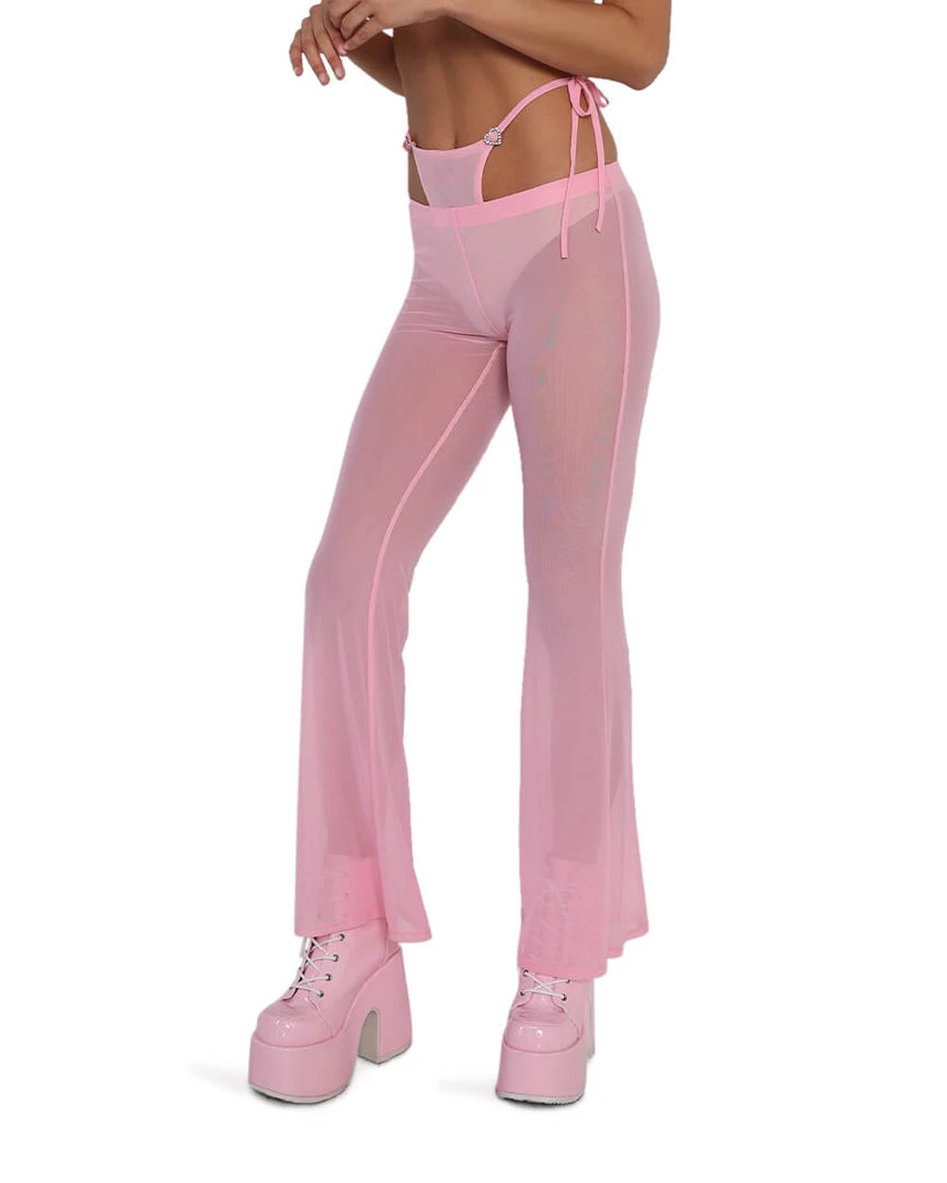 OhYes PLUR Cuteness Mesh Bell Bottoms 6 OhYes PLUR Cuteness Mesh Bell Bottoms