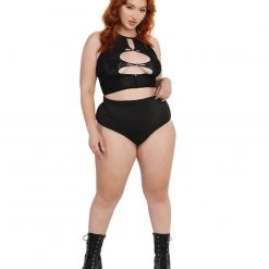 OhYes Push 2 Start Rhinestone Keyhole Crop Top 15 OhYes Push 2 Start Rhinestone Keyhole Crop Top