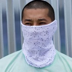 INTO THE AM Paint Splatter White Seamless Mask Bandana Masks & Bandanas 8 INTO THE AM Paint Splatter White Seamless Mask Bandana Masks & Bandanas