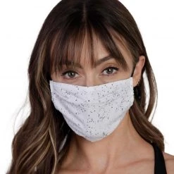 INTO THE AM Masks & Bandanas Paint Splatter White Face Mask V2