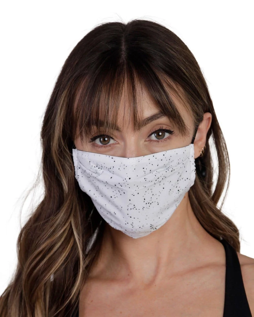 INTO THE AM Masks & Bandanas Paint Splatter White Face Mask V2 3 INTO THE AM Masks & Bandanas Paint Splatter White Face Mask V2