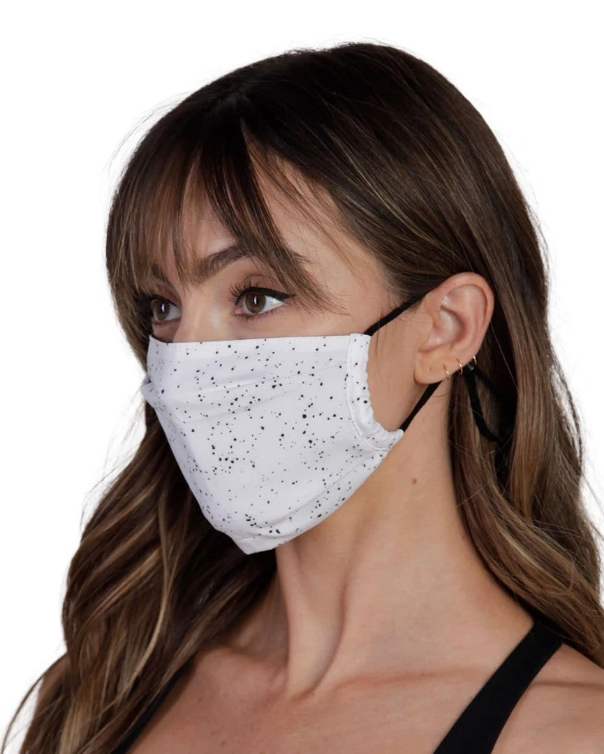 INTO THE AM Masks & Bandanas Paint Splatter White Face Mask V2 5 INTO THE AM Masks & Bandanas Paint Splatter White Face Mask V2