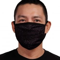 INTO THE AM Paint Splatter Black Face Mask