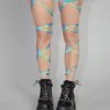 Andrew - Agent Pair Of Non-Slip Rainbow Reflective Leg Wraps 2 Andrew - Agent Pair Of Non-Slip Rainbow Reflective Leg Wraps