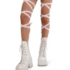 Andrew - Agent Plus Pair Of Non-Slip Baby Pink Glitter Leg Wraps