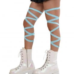 Andrew - Agent Pair Of Non-Slip Baby Blue Leg Wraps