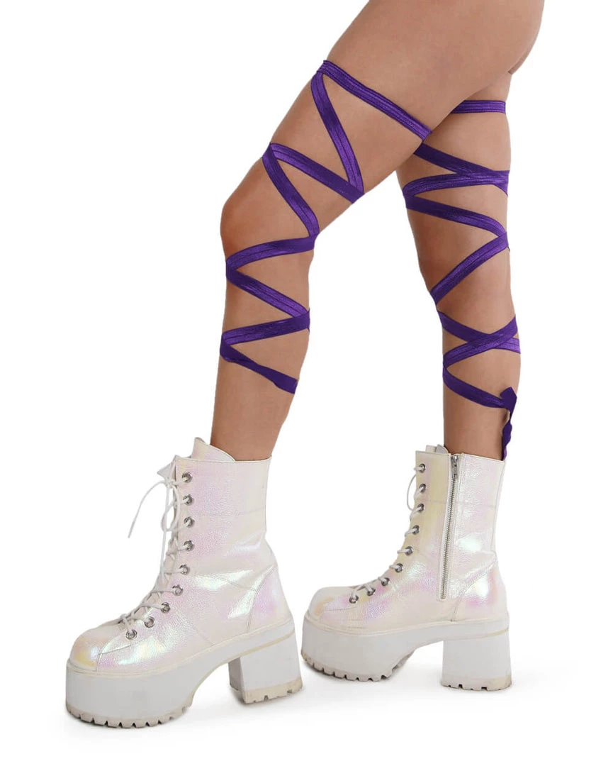 Andrew - Agent Pair Of Non-Slip Purple Leg Wraps 3 Andrew - Agent Pair Of Non-Slip Purple Leg Wraps