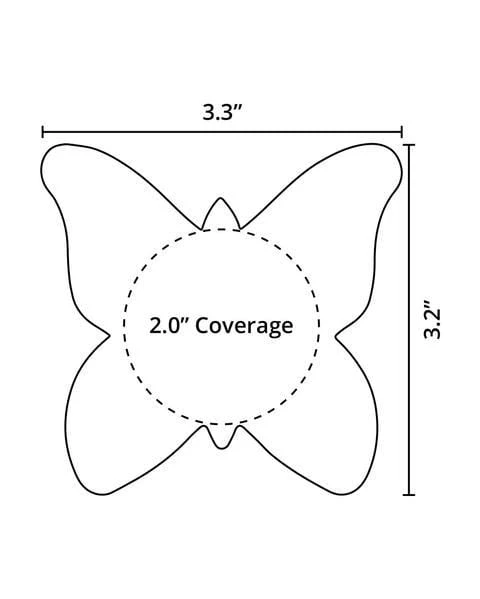 Pastease Holo Silver Butterfly Accessories 4 Pastease Holo Silver Butterfly Accessories