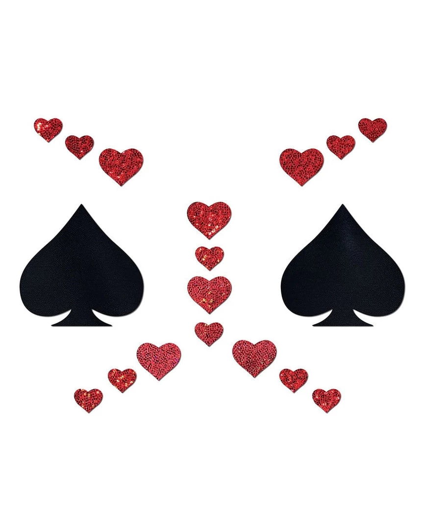 Accessories Pastease Spade & Heart Pasties 3 Accessories Pastease Spade & Heart Pasties