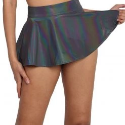 OhYes Pretty Flirty Reflective Skater Skirt Clothing