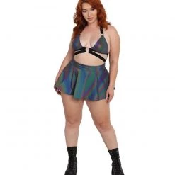 OhYes Pretty Flirty Reflective Skater Skirt Clothing 21 OhYes Pretty Flirty Reflective Skater Skirt Clothing