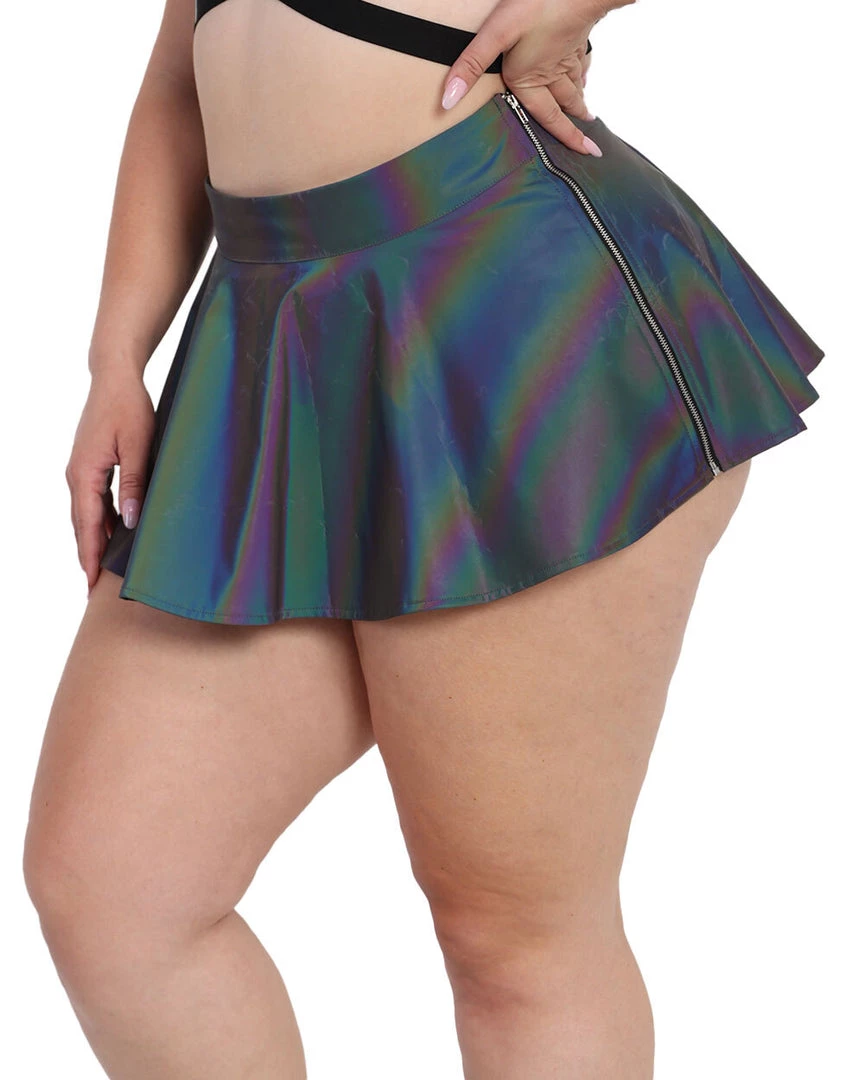 OhYes Pretty Flirty Reflective Skater Skirt Clothing 12 OhYes Pretty Flirty Reflective Skater Skirt Clothing