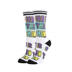 JY Designs And Creations Pronouns Socks Accessories