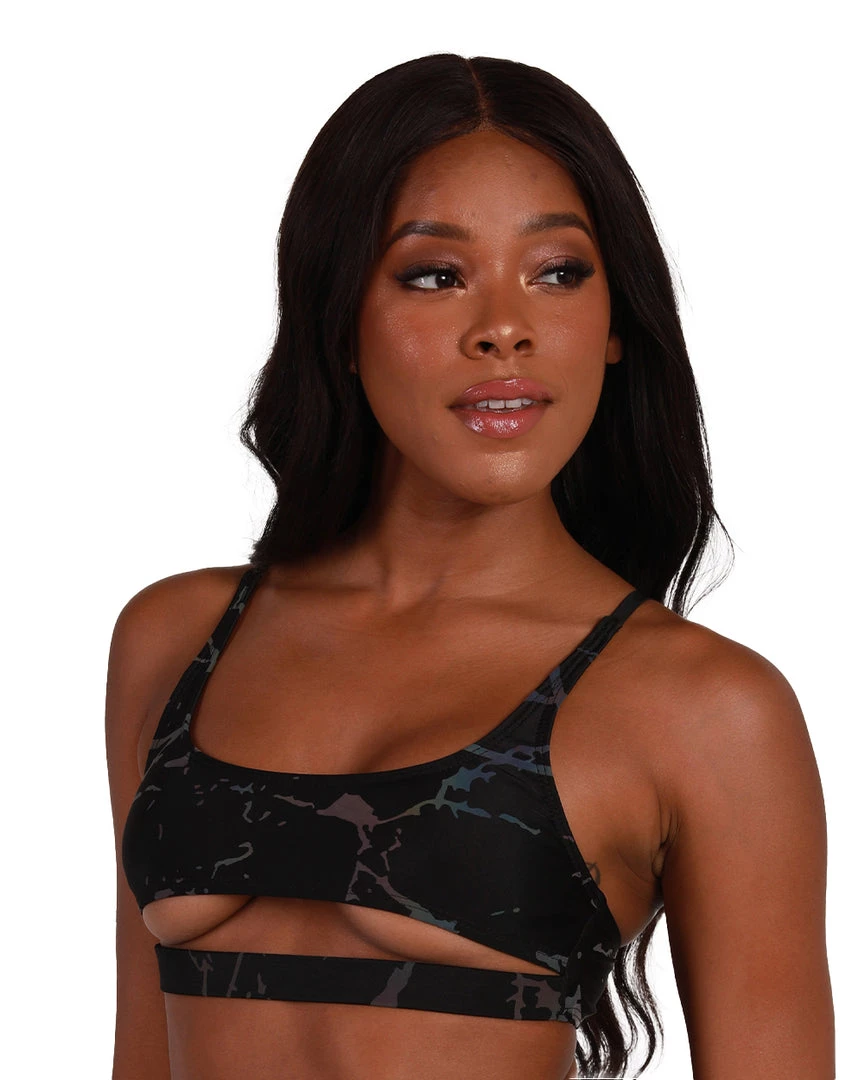 Dippin Daisies Tops Psychedelic Chick Reflective Cut Out Top 4 Dippin Daisies Tops Psychedelic Chick Reflective Cut Out Top