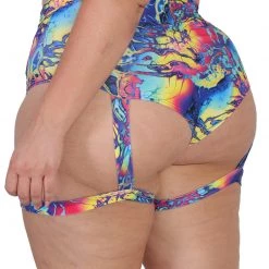 Day G Psychedelic Groove Harness Booty Shorts Bottoms 19 Day G Psychedelic Groove Harness Booty Shorts Bottoms