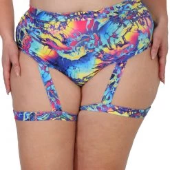Day G Psychedelic Groove Harness Booty Shorts Bottoms 16 Day G Psychedelic Groove Harness Booty Shorts Bottoms