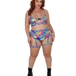 Day G Psychedelic Groove Cut Out Crop Top