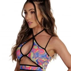 Cherry Mellow, Inc. Clothing Psychedelic Jams Halter Tie Top
