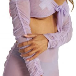 OhYes Purple Wonderland Mesh Arm Warmers Dresses & Sets
