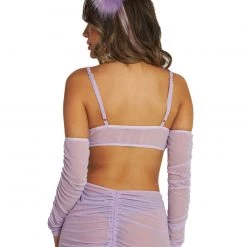 OhYes Purple Wonderland Tie-Front Top Clothing 16 OhYes Purple Wonderland Tie-Front Top Clothing