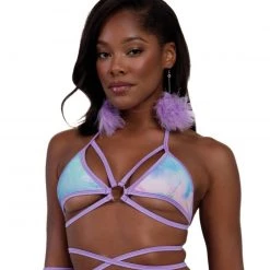 Rolita Couture Pastel Tie-Dye Butterfly Kisses Wrap Top