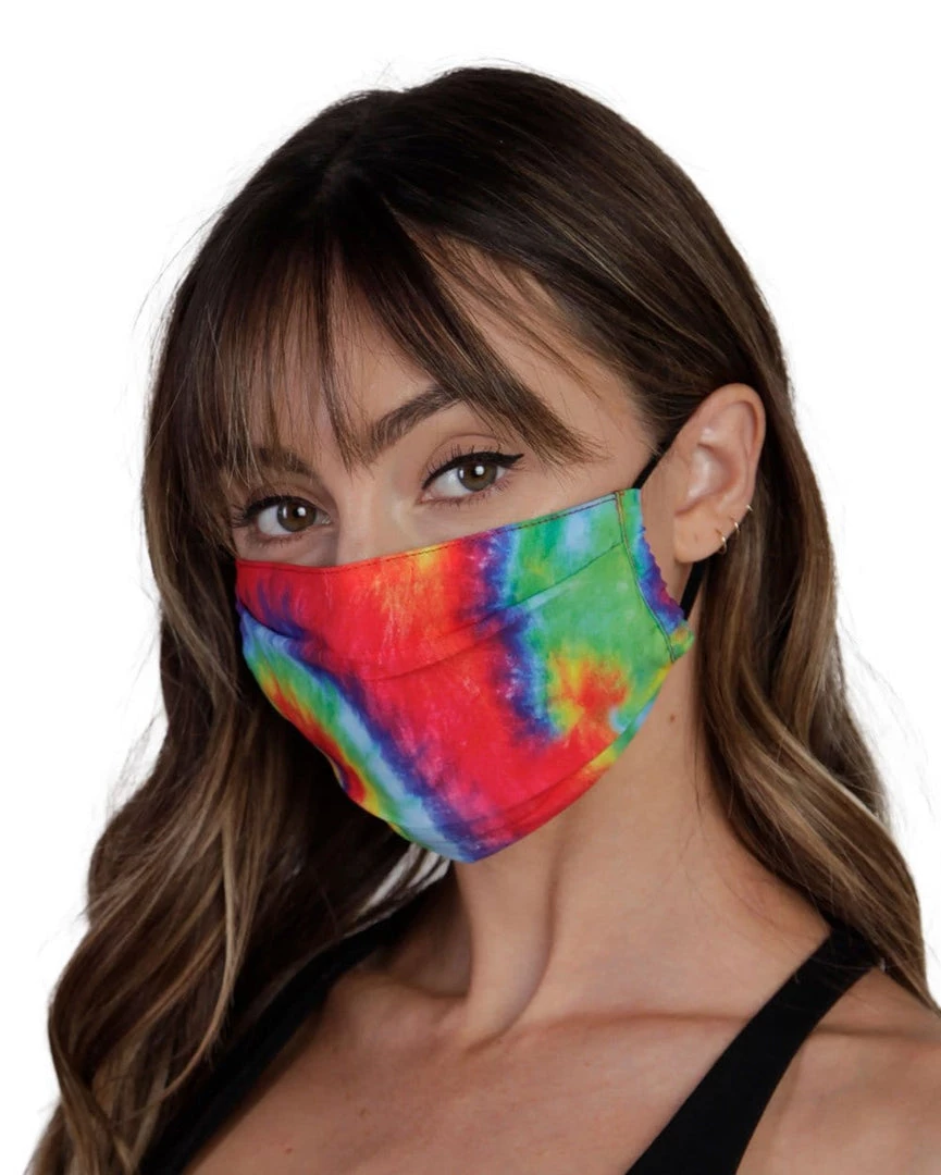 INTO THE AM Rainbow Tie-Dye Face Mask 4 INTO THE AM Rainbow Tie-Dye Face Mask