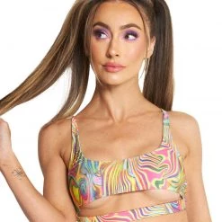 Dippin Daisies Rainbow Burst Underboob Cutout Top New Arrivals