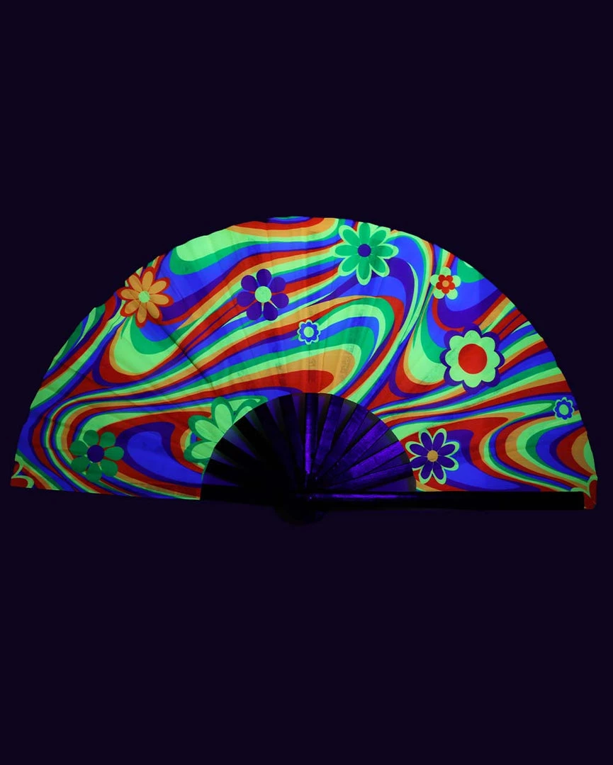 Andrew - Agent Rainbow Daisy Trip Hand Fan 3 Andrew - Agent Rainbow Daisy Trip Hand Fan