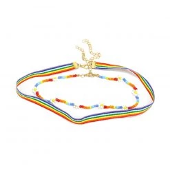 Ana Accessories Rainbow Garden Double Layer Choker