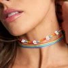 Ana Accessories Rainbow Garden Double Layer Choker 1 Ana Accessories Rainbow Garden Double Layer Choker
