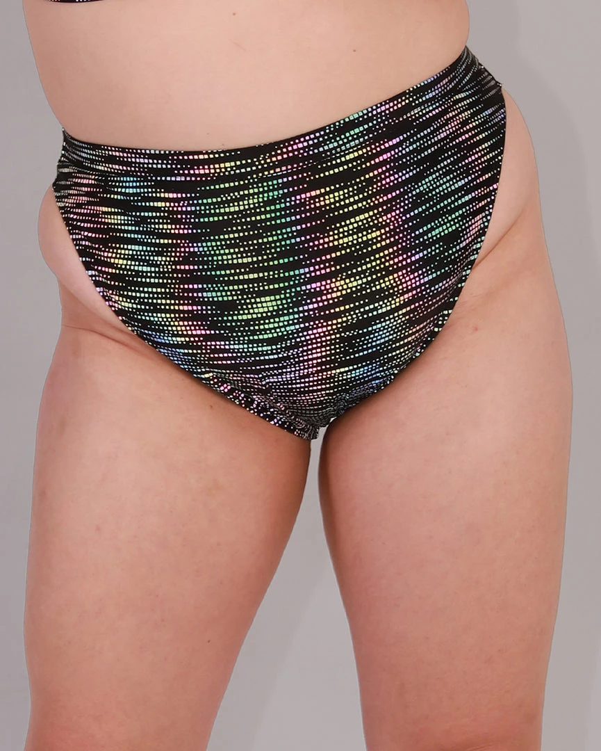 Dippin Daisies Bottoms Rainbow Glow Reflective High Cut Booty Shorts 8 Dippin Daisies Bottoms Rainbow Glow Reflective High Cut Booty Shorts